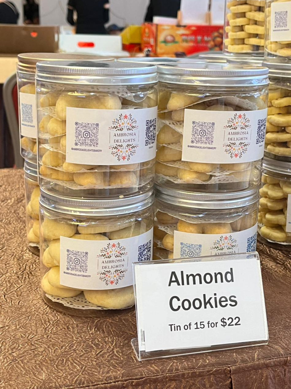 Almond Crescent Cookies (eggless)