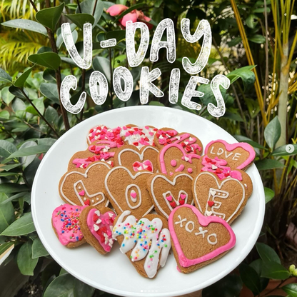 Heart-shaped Gingerbread/Chocolate Cookie Sets