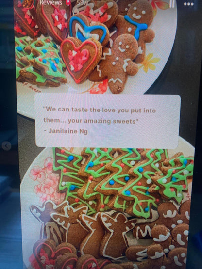 Heart-shaped Gingerbread/Chocolate Cookie Sets